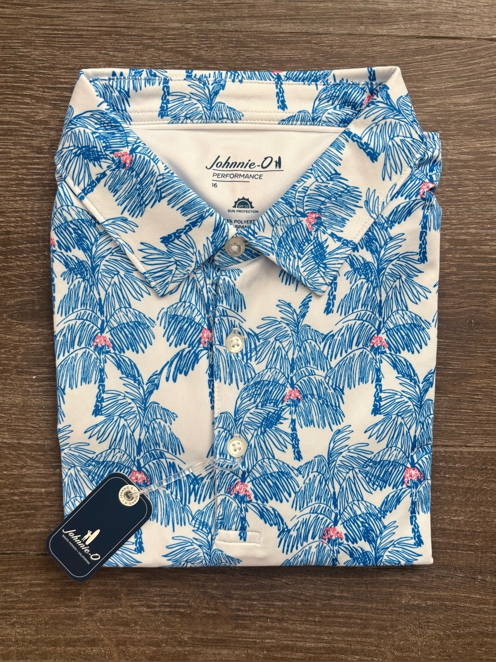 Johnnie-O The Grove Performance Polo - Size 16 NEW!